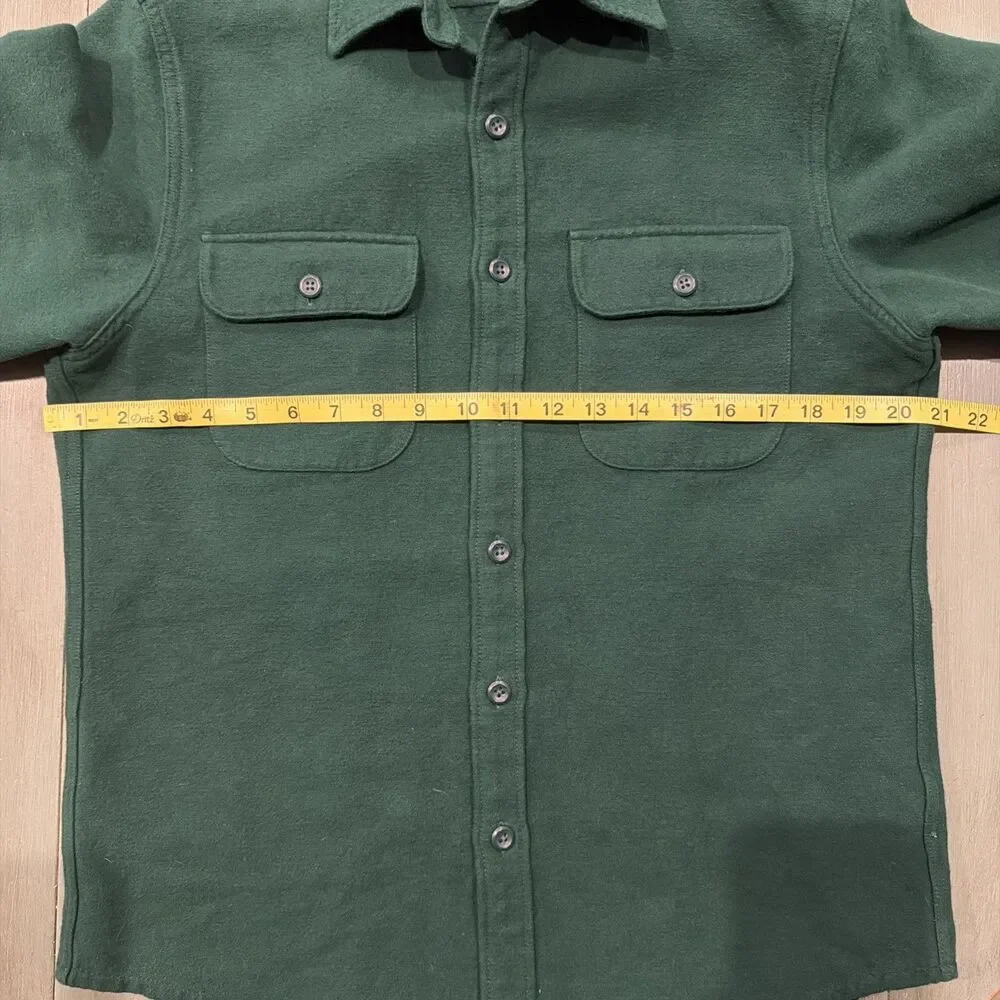 J.Crew BK216 Green Utility Workwear‎ Overshirt Chore Shirt Men’s Small